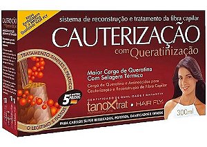 Kit Cauterização Hair Fly Com Óleo de Argan 300ml