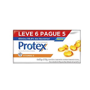 Sabonete em Barra Protex Vitamina E Leve 6 Pague 5