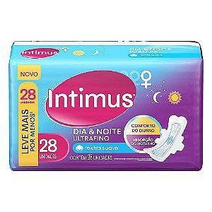 Absorvente Intimus Dia & Noite Ultrafino Com abas C/28