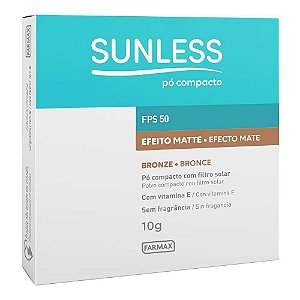 Pó Compacto Sunless Efeito Matte Bronze FPS50 10g