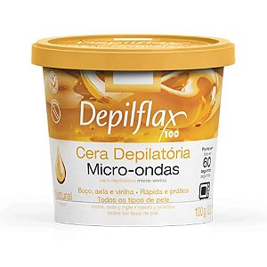 Cera Depilatória Depilflax Micro-ondas Natural 100g