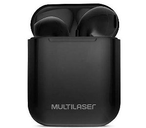 Fone De Ouvido Multilaser PH326 Bluetooth TWS Airbud Preto