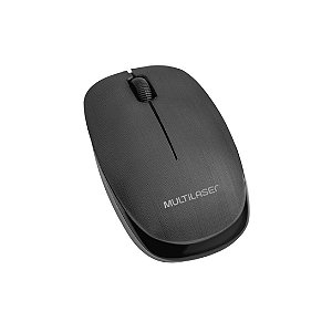 Mouse Sem Fio Multilaser MO251 2.4Ghz 1200 DPI Preto