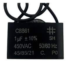 Capacitor CBB61 1uF 450VAC