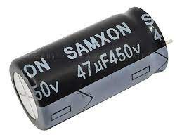 Capacitor eletrolítico 47uF 450v