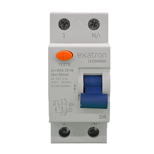 Dispositivo de proteção interruptor diferencial residual 2P 40A/30mA LEDR4000