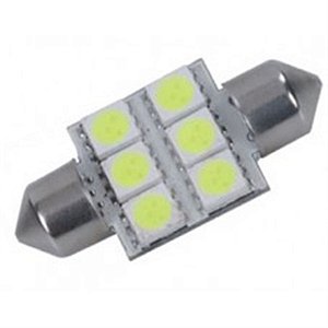 Lâmpada Led BA36-5050-6 - 6 Leds Automotiva