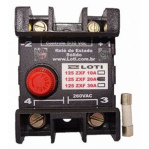 Rele de Estado Sólido com Fusível Interno 125 ZXF 20A