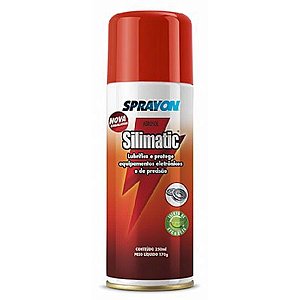 Silimatic Lubrifica e Protege Equipamentos Elétricos e Eletrônicos de Precisão Aerosol 250ml