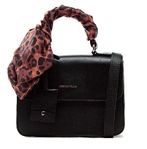 BOLSA CINDY COURO PRETO CECCONELLO
