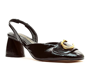 SLINGBACK PRETO SALTO BLOCO CECCONELLO