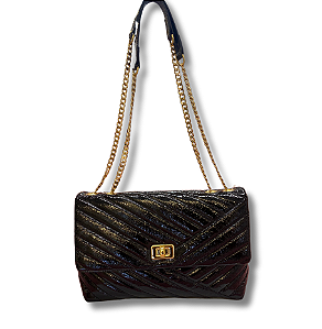 BOLSA GLOSS PRETA VERNIZ
