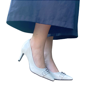 SCARPIN FIVELA OFF WHITE - LA CORE