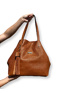 BOLSA GRANDE GLOSS CARAMELO