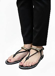 Rasteira Preta Lacore Feminina Casual