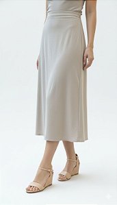 Sandália Anabela Couro Nude Bottero