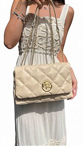 Bolsa Satchel Média Off White Morena Rosa