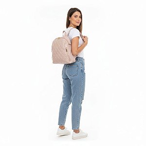 Mochila em Couro Nude LaCore