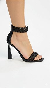 Sandália Salto Alto Preta Cecconello