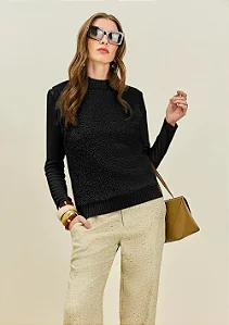 Colete Ajustado Sem Manga Preto Maria.Valentina