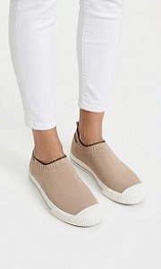 Tênis Slip On Nude Knit Arezzo