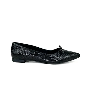 Sapatilha Bordada Paetê Valentina Preta