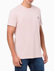CAMISETA MANGA CURTA CALVIN KLEIN JEANS ROSA CLARO CKJM103