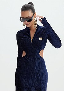 VESTIDO CURTO VELUDO MOLHADO LANÇA PERFUME EASY 502VE007783