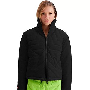 JAQUETA PUFFER CURTA PRETA LANÇA PERFUME EASY 502JA000630