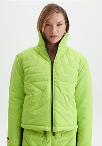 JAQUETA PUFFER CURTA VERDE NEON LANÇA PERFUME EASY 502JA000630