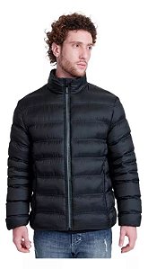 JAQUETA DE NYLON PUFFER PRETA ARAMIS JQ.06.0079007