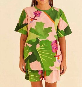 T-SHIRT TROPICALIST ESTAMPADA FARM 320582