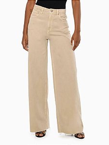CALÇA WIDE LEG CAQUI CKJ CF3PC10CC434