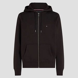 IM NA FLAG LOGO ZIP THRU HOODY PRETA TOMMY HILFIGER THMW0MW31492