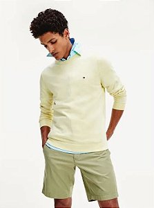 WCC SIGNATURE CREW NECK AMARELO SUETER TOMMY HILFIGER THMW0MW14748