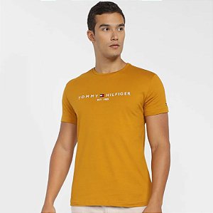 TSHIRT AB TOMMY LOGO TEE AMARELO TOMMY HILFIGER THMW0MW37183