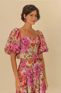BLUSA PREGA IZABEL ESTAMPADA FARM 339443