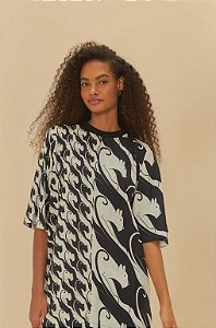 VESTIDO TSHIRT PANTERAS ESTAMAPDO FARM 337461
