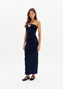 VESTIDO SUPER MIDI COM FIVELA PRETO MYFT 502VE010806