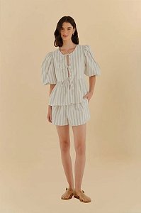 SHORT PREGAS LISTRA BICOLOR BEGE FARM 339030