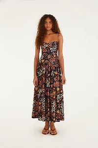 Vestido Alcinhas Estampado Lili