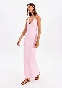 Vestido Super Midi Canelado MYFT