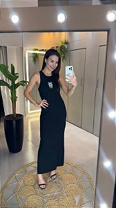 Vestido Midi Rib Maxi Flor FARM 351799