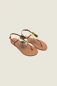 Rasteira Slim Folha FARM 357632