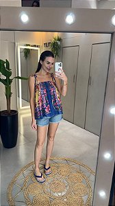 BLUSA LASTEX LENA FARM 351483