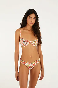 Biquíni Meia Taça Estampado Banana Flor FARM 346912