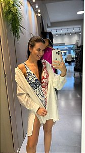 Maiô Estampado Noite De Pássaro FARM 346907