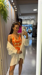 Maiô Double Estampado Voo De Banana FARM 349777