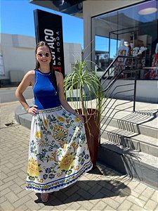 Saia Estampada Floral Emília FARM 352046