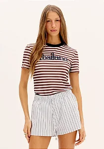 T-Shirt Baby Look Listrada Com Caixa Gift MYFT 502TS005634